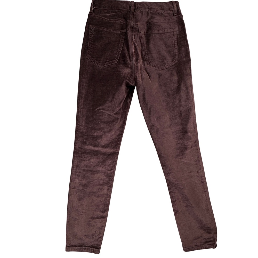 Free People Skinny Pants Brown Plum High Rise Size‎ 28 Stretch (W28in. x L26in.) - Picture 2 of 9